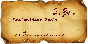 Stefanidesz Zsolt névjegykártya