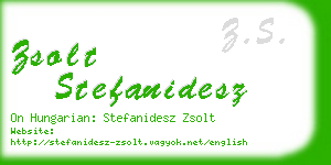 zsolt stefanidesz business card